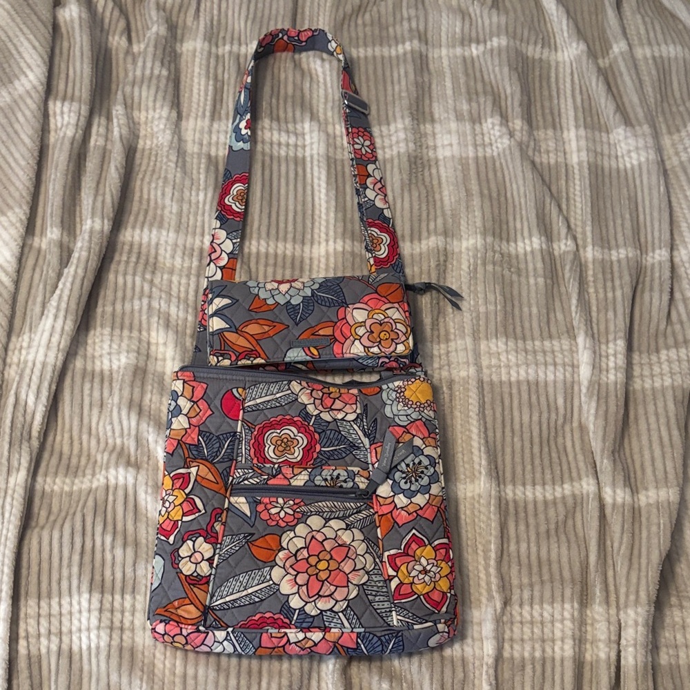 Vera Bradley shoulder bag with matching wallet